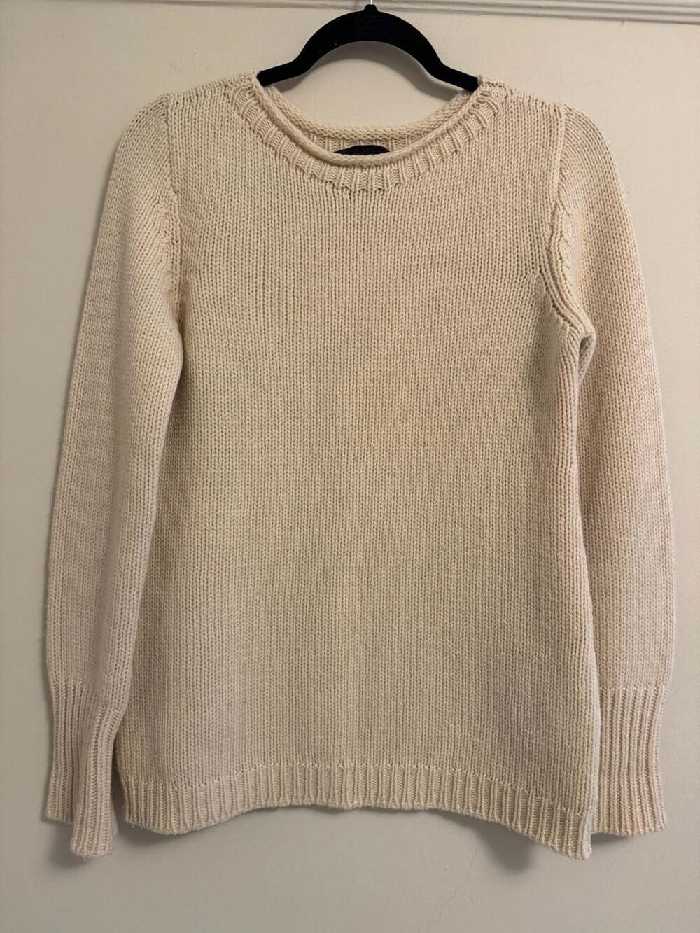 The Row Sweater Size S Cream Knit Pullover